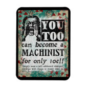 Machinist Magnet - Funny Vintag Retro (Vertikal)