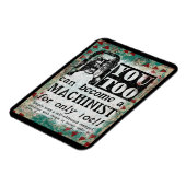 Machinist Magnet - Funny Vintag Retro (Linke Seite)
