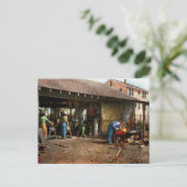 Machinist - Maschinen im Hinterhof 1942 Postkarte (Stehend Vorderseite)