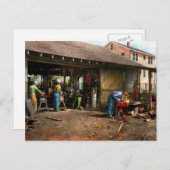 Machinist - Maschinen im Hinterhof 1942 Postkarte (Vorne/Hinten)