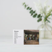 Machinist - Maschinen im Hinterhof 1942 Visitenkarte (Stehend Vorderseite)