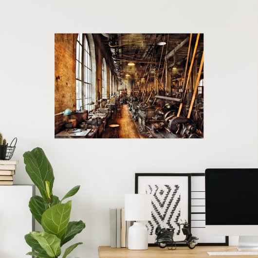 Machinist - Maschinenpark Circa 1900er Poster (Heimbüro)