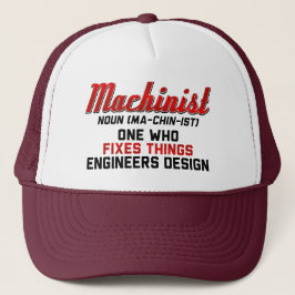 Machinist Noun Machinist bedeutet Ingenieur Gesche Truckerkappe
