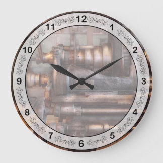 Machinist - Steampunk - 5-Gang-Halbautomat Große Wanduhr