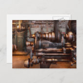 Machinist - Steampunk - 5-Gang-Halbautomat Postkarte (Vorne/Hinten)
