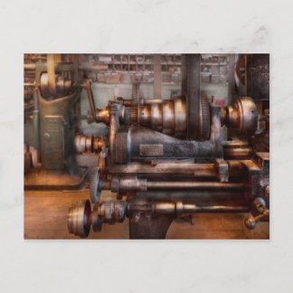 Machinist - Steampunk - 5-Gang-Halbautomat Postkarte