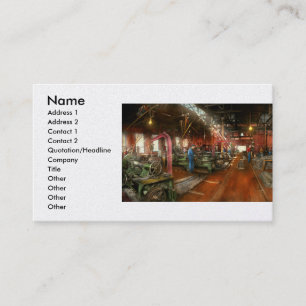 Machinist - Teile 1905 abpumpen Visitenkarte