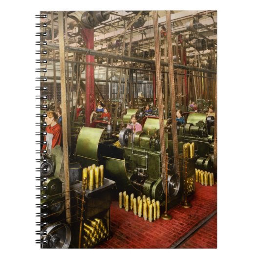 Machinist - War - Belts and Bombs 1916 Notizblock (Vorderseite)