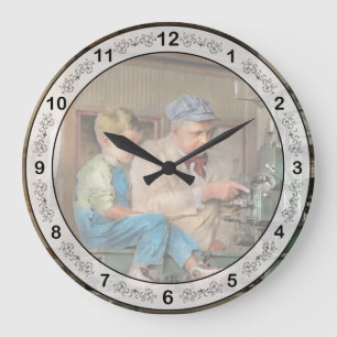Machinist - Zeit mit Opa 1921 verbringen Große Wanduhr