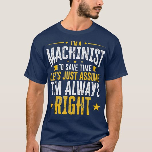 Machinistisches Geschenk Gerettet Zeit annehmen Im T-Shirt (Vorderseite)