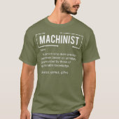 Machinistisches Shirt für menlustiges machinistisc (Vorderseite)