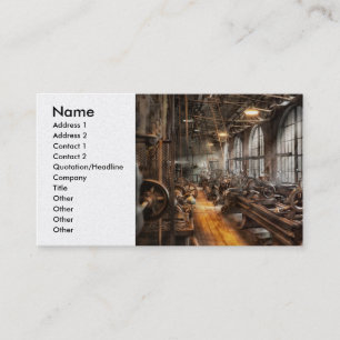 Machinst - ein Raum voll der Drehbänke Visitenkarte