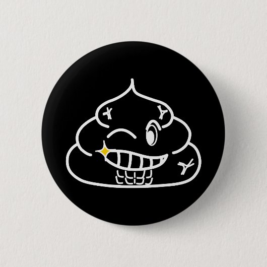 Macho Kackte - Brootsch the PooPoo Button (Vorderseite)