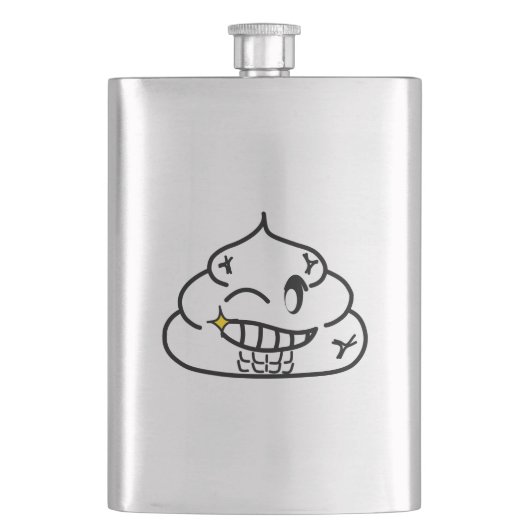 Macho Kackte - Brootsch the PooPoo Flachmann (Vorderseite)