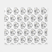 Macho Kackte - Brootsch the PooPoo Fleecedecke (Vorderseite (Horizontal))