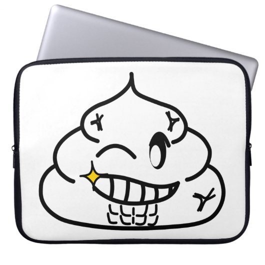 Macho Kackte - Brootsch the PooPoo Laptopschutzhülle (Vorderseite)