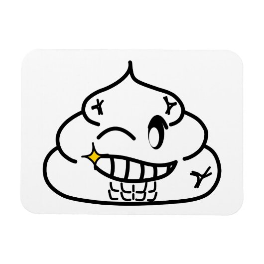 Macho Kackte - Brootsch the PooPoo Magnet (Horizontal)