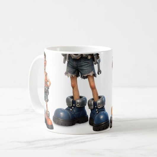 Macho Man Kaffeetasse (Vorderseite Links)