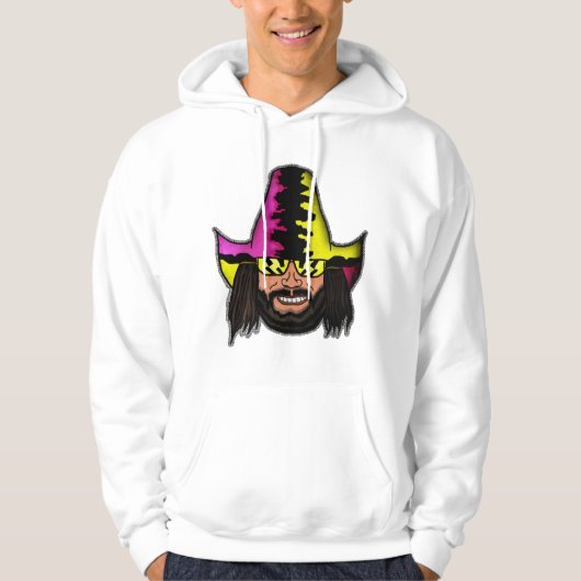 Macho Man Randy Savage T-ShirtLächeln von Wahnsinn Hoodie (Vorderseite)