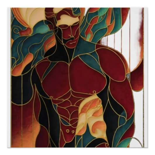 Macho man Reinemedikkunst Poster (Vorderseite)