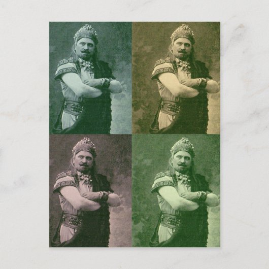 Macho-Mann Postkarte (Vorderseite)