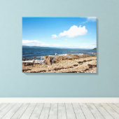 Machrie Bay Card Foto Block Leinwanddruck (Insitu (Holzboden))