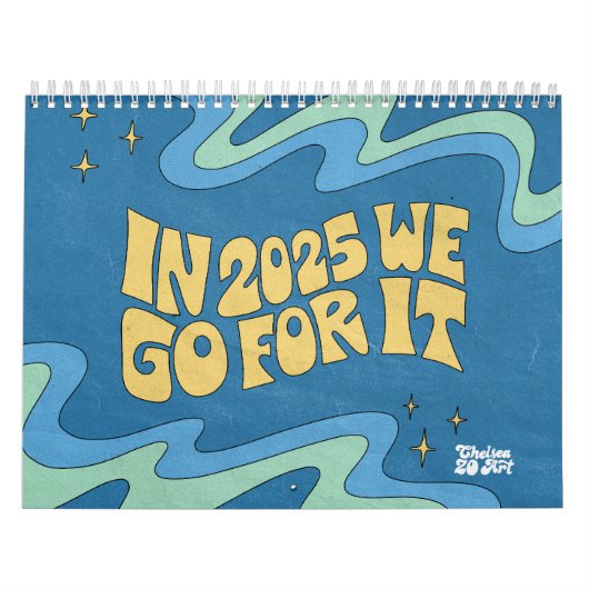 Mach's! Groovy Lettering Calendar Kalender (Titelbild)