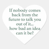 Mach's! Herz-Aufkleber (Vorderseite)