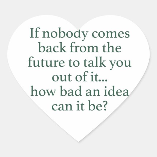 Mach's! Herz-Aufkleber (Vorderseite)