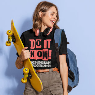 Mach's Jetzt Skateboard Streetwear Grafik T-Shirt