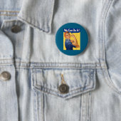 Mach's Kann Es Rosie Riveter Feministin Button (Beispiel)