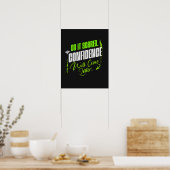 Mach's mit Angst - Motivationsvertrauen Poster (Küche)
