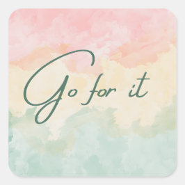 Mach's Quadratischer Aufkleber