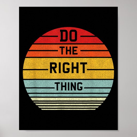Mach's richtig Retro Poster (Vorne)