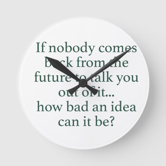 Mach's! Runde Wanduhr (Vorderseite)