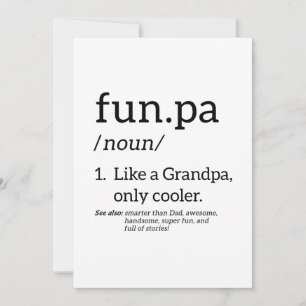 Machspaß wie ein Opa, nur cooler Feiertagskarte