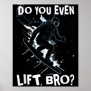 Machst du überhaupt Sport, Bruder - lustiger Retro Poster