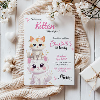 Machst du Witze über meinen Katzen-Geburtstag? Einladung