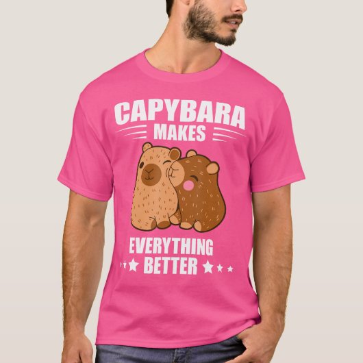Macht alles besser Capybara Lover Funny Capyb T-Shirt (Vorderseite)