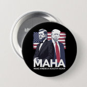 Macht Amerika wieder gesund Button (Vorne & Hinten)