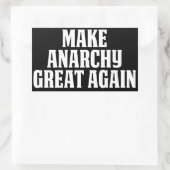 Macht Anarchie wieder groß Rechteckiger Aufkleber (Tasche)