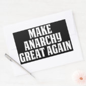 Macht Anarchie wieder groß Rechteckiger Aufkleber (Umschlag)