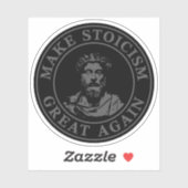 Macht den Stoikismus wieder groß (grau) Aufkleber (Blatt)