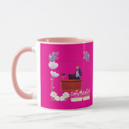 Macht der Führung Hot Pink Tasse