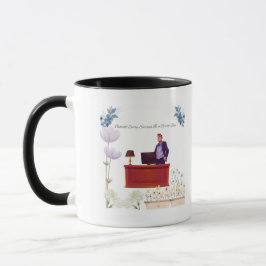 Macht der Führung in Schwarz-Weiß Tasse