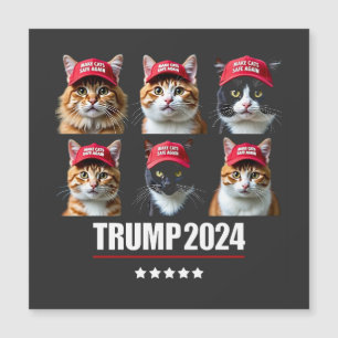 Macht die Katzen wieder sicher Maga Trump-Wahl Magnetkarte