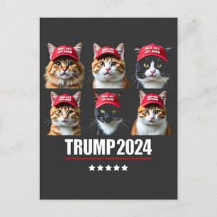 Macht die Katzen wieder sicher Maga Trump-Wahl Postkarte