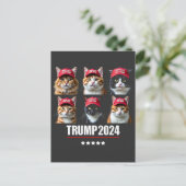 Macht die Katzen wieder sicher Maga Trump-Wahl Postkarte (Stehend Vorderseite)