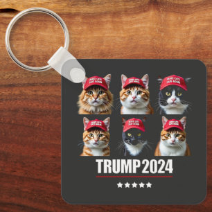 Macht die Katzen wieder sicher Maga Trump-Wahl Schlüsselanhänger
