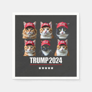 Macht die Katzen wieder sicher Maga Trump-Wahl Serviette
